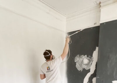Spray Painting White